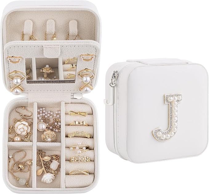 Birthday Gifts for Women, Initial Jewelry Box and Case for Travel, Girlfriend by Unknown