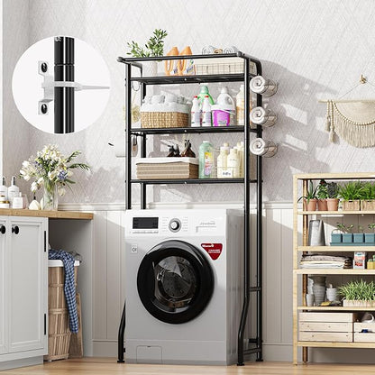 Simple Trending Over The Toilet Storage Cabinet, Metal Bathroom Shelf Organizer - Image 6