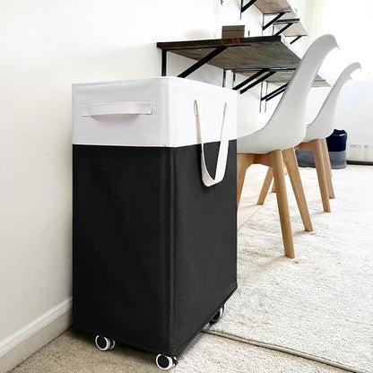 Goodpick Hamper with Wheels 75L 2-Pack, Tall Laundry Basket with Removable Wash - Image 8