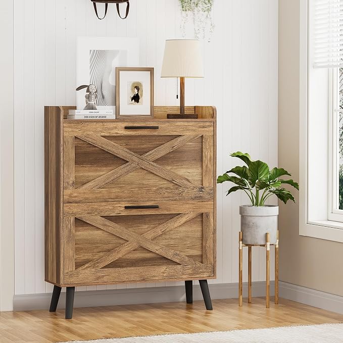 Homleke Farmhouse Shoe Storage Cabinet by Homleke