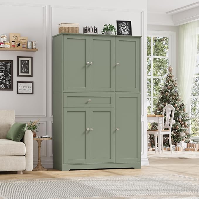 HOSTACK 68" Tall Kitchen Pantry Storage Cabinet - Image 5