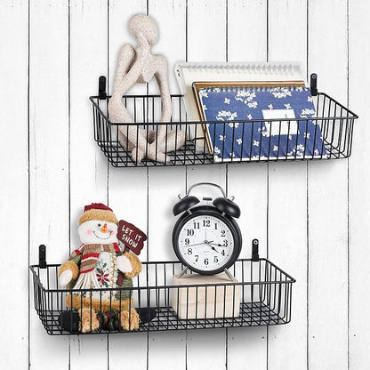 Farmhouse Décor Metal Wire Organizer Storage Basket Bin-Toilet Paper - Image 5