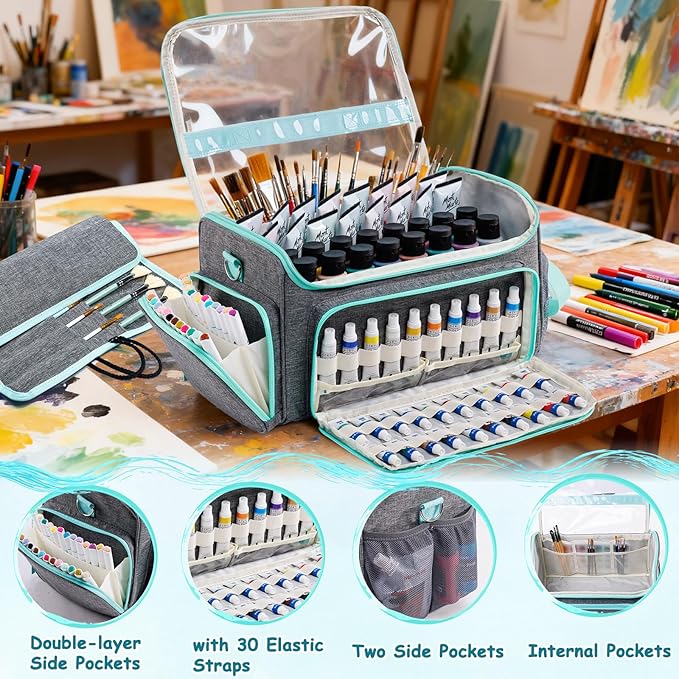 SFYBYHEART Acrylic Paint Organizer Bag - Image 4