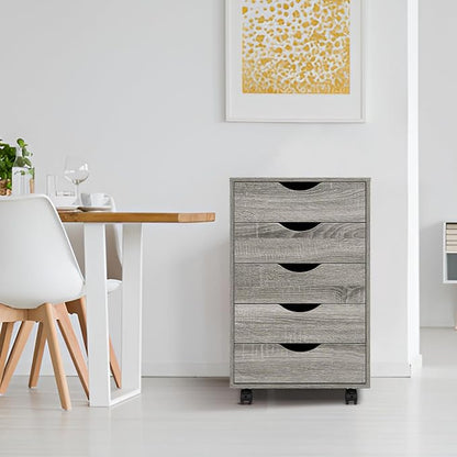 5-Drawer Rolling Storage Cart Organizer by NaomiHome