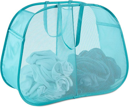 Seiritex Mesh Popup Laundry Hamper 2 Compartment, Collapsible Laundry Sorter by SEIRITEX