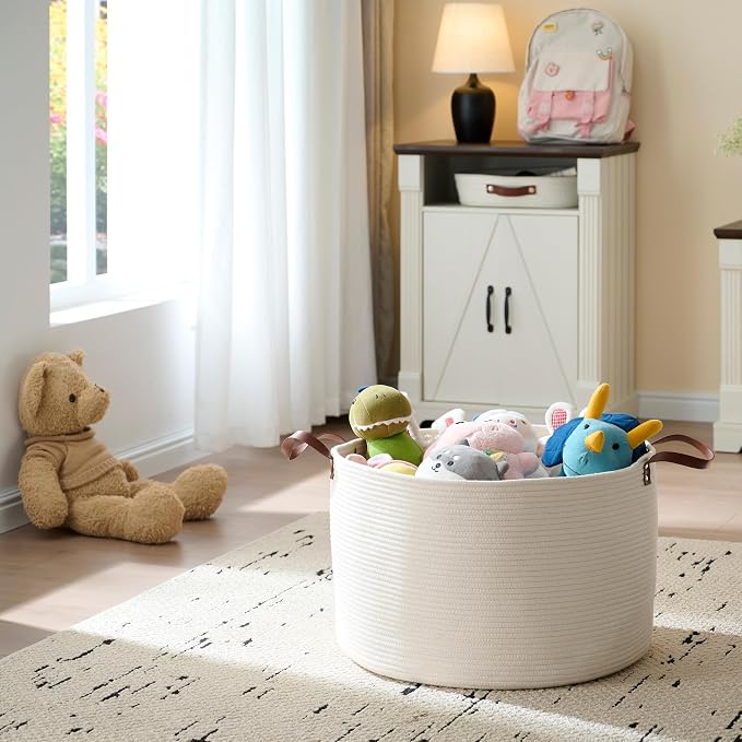 Luxury Little Extra Large Nursery Storage Basket, Laundry Basket - Image 5