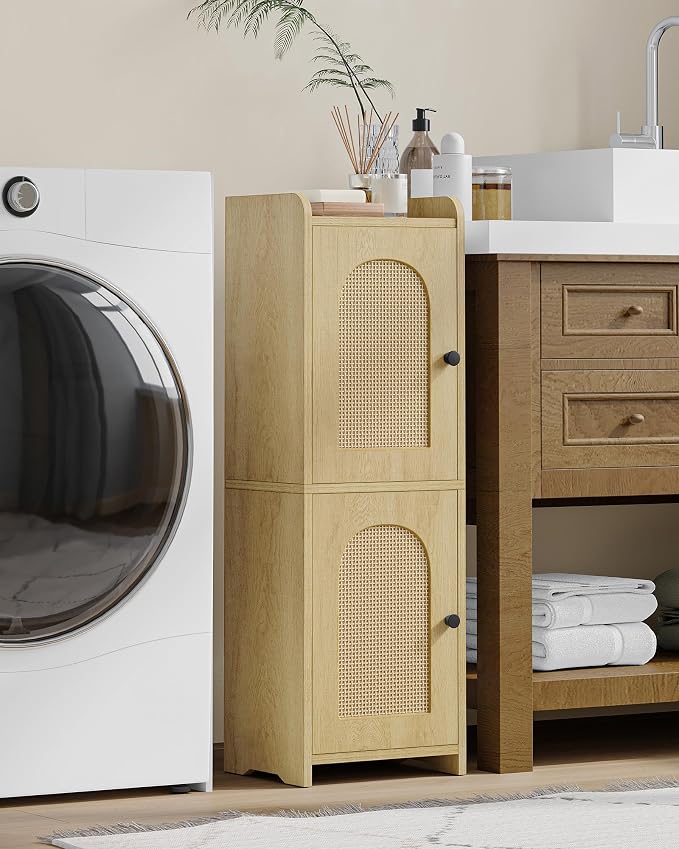 Hzuaneri Bathroom Storage Cabinet, Small Corner Floor Cabinet - Image 4