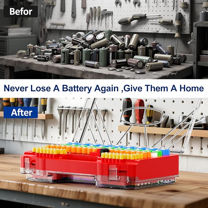 Battery Organizer Storage Holder Box Case - Image 4