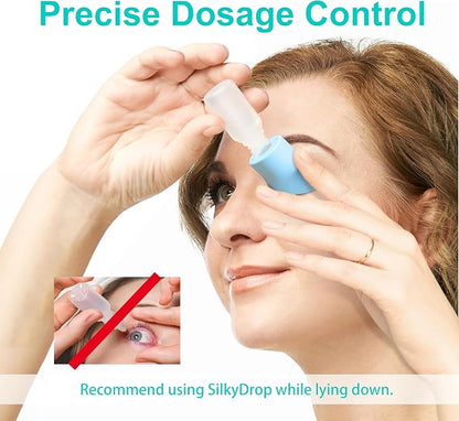 Fullicon 2-Pack Eye Drop Guide for Seniors, Soft & Reusable Eye Drop Dispenser - Image 4