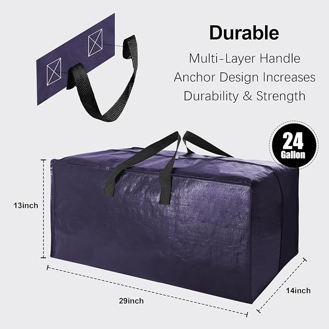 Heavy Duty Extra Large Moving Bags W/Backpack Straps - Image 2