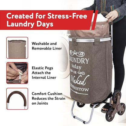dbest products Stair Climber Laundry Trolley Dolly - Image 4