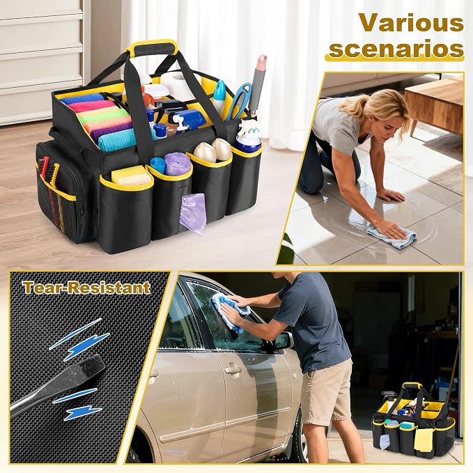 PGmoon Extra-Large Cleaning Caddy Organizer Bag - Image 7
