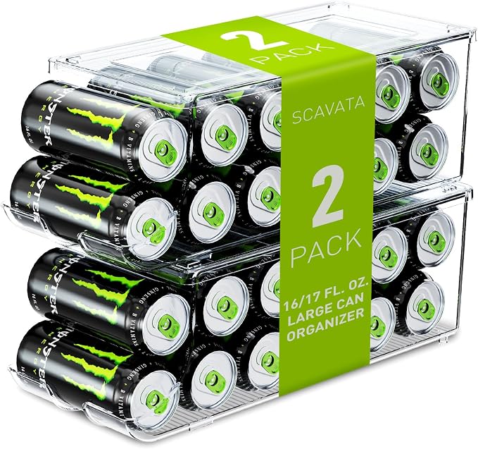 2 Pack Tall Skinny Can Organizer by Tidyyourlife