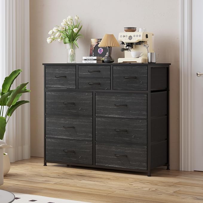 LUMTOK 10 Drawers Dresser with Fabric Bin - Image 2