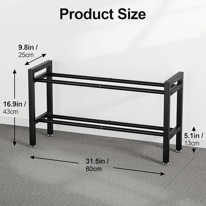 Dumbbell Rack Weight Stand Holder 2-Tier 31 IN Adjustable Weight Rack - Image 6