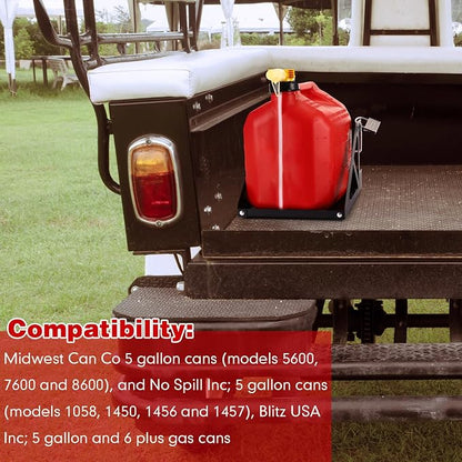 MorningRo 1 Pack 5 Gallon Gas Can Holder - Image 3