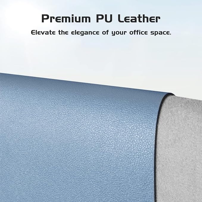 Aothia Leather Desk Pad Protector, Office Desk Mat, Large Mouse Pad, Laptop - Image 2