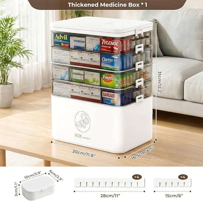 5-Tier Medicine Cabinet Organizer - Image 2
