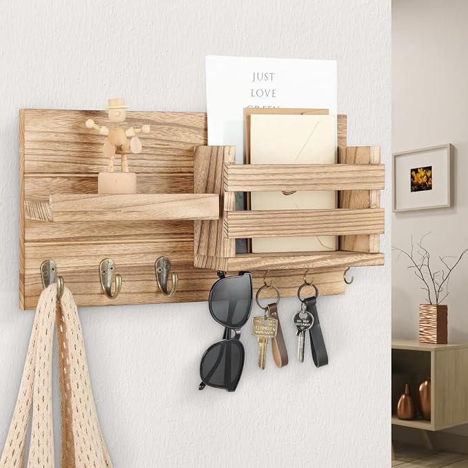 Lwenki Mail Organizer for Wall Mount – Key Holder - Image 8