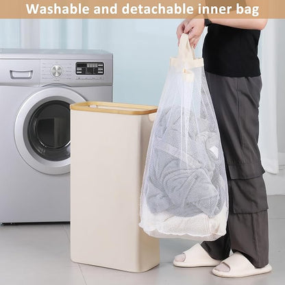 iEGrow 65L Slim Laundry Hamper, Narrow Laundry Basket - Image 5