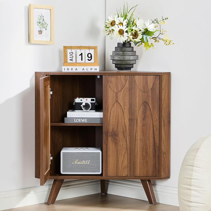 Small Corner Cabinet, Corner Floor Cabinet - Image 5
