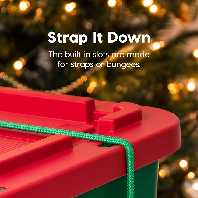IRIS USA 12 Gallon Heavy Duty Holiday Storage Bins - Image 4