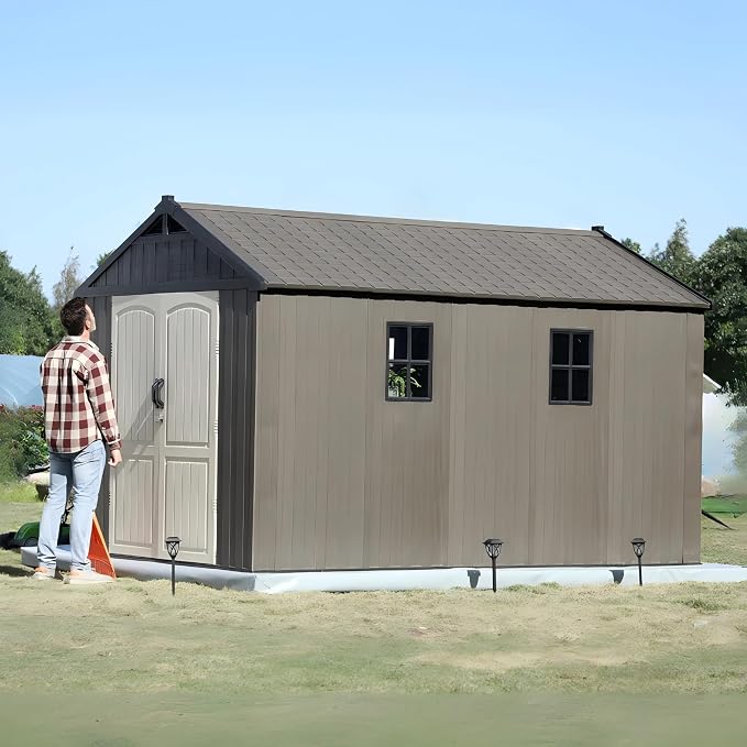 Patiowell 8 x 12 FT Plastic Outdoor Storage Shed - Image 4