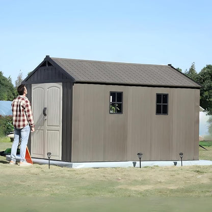 Patiowell 8 x 12 FT Plastic Outdoor Storage Shed - Image 4