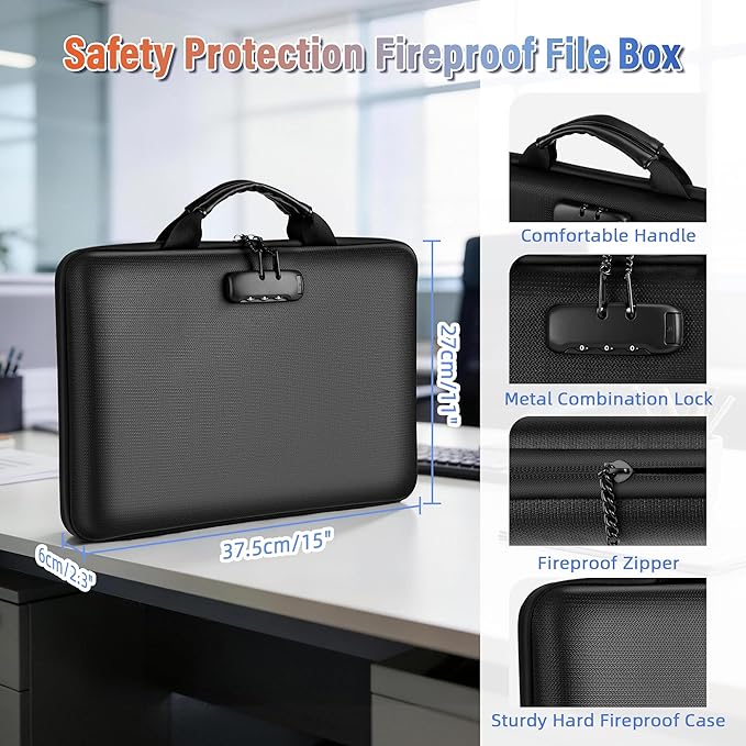 Fireproof Document Safe Box - Image 4