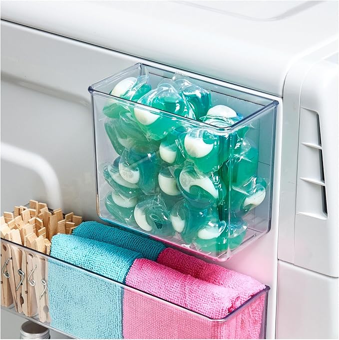 iDesign Magnetic Small Clear Plastic Organizer Bins - Image 6