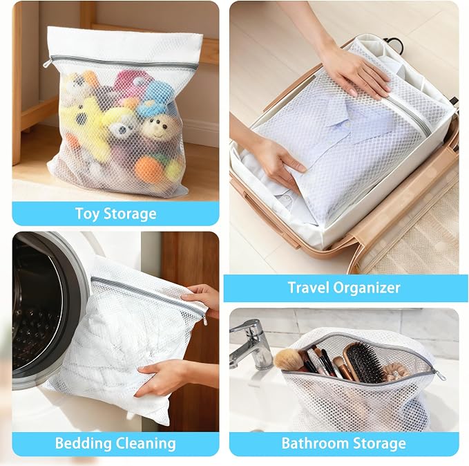 PrettyCare 3 Large Mesh Laundry Bags - Image 7