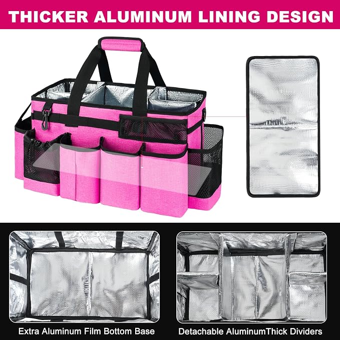 Cleaning Caddy Bag, Extra Large Cleaning Supplies Organizer - Image 2