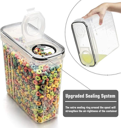 Wildone Cereal Storage Containers Set, Large BPA Free Plastic Airtight Food - Image 3