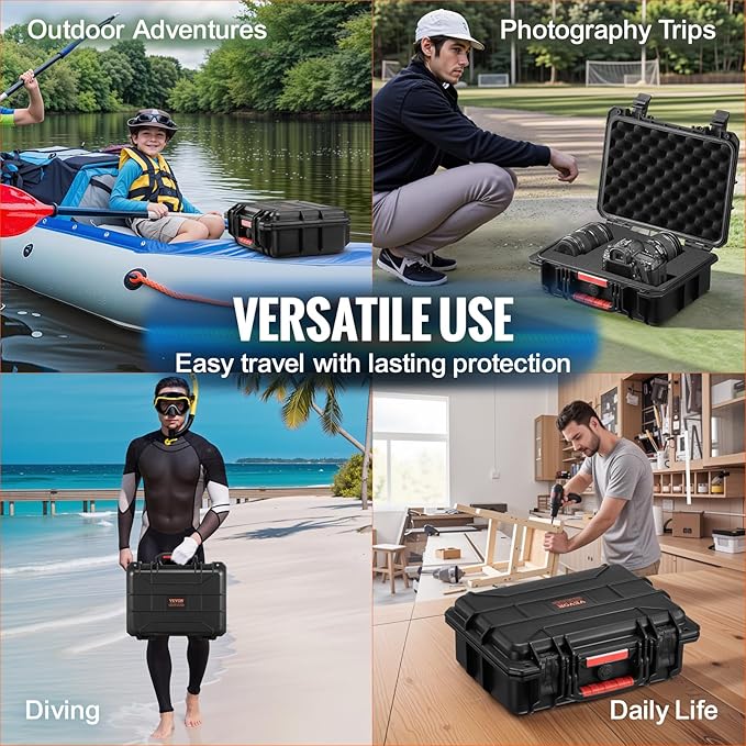 VEVOR Weatherproof Hard Case, Heavy Duty Protective Dry Box - Image 7