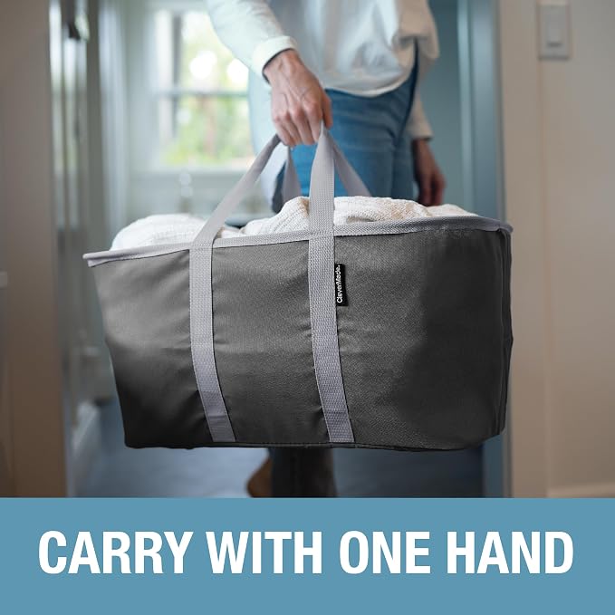 CleverMade Collapsible Laundry Tote - Image 4