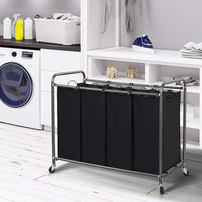 STORAGE MANIAC Laundry Sorter 4 Section, 47.8 Gal Laundry Hamper - Image 7