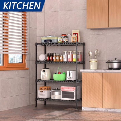 4-Shelf Adjustable Heavy Duty Storage Shelving Unit, Metal Organizer Wire Rack - Image 2