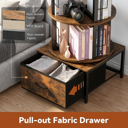 Housolution 5 Tier Rotating Bookshelf Tower - Image 5