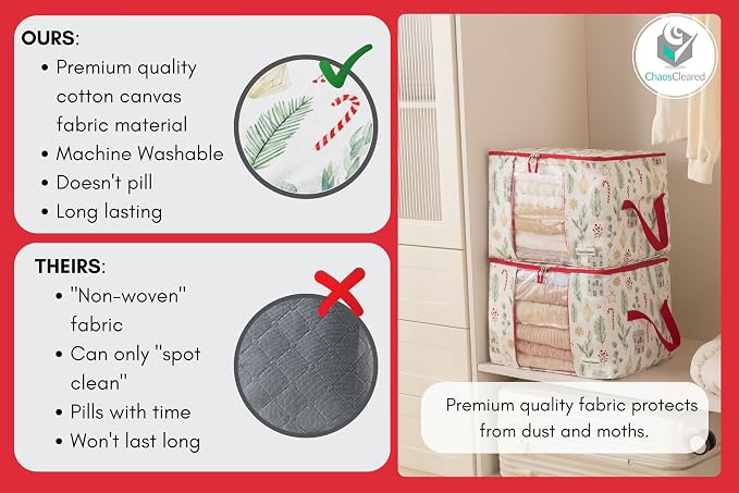 Canvas Storage Bags 2 Pack - Image 4