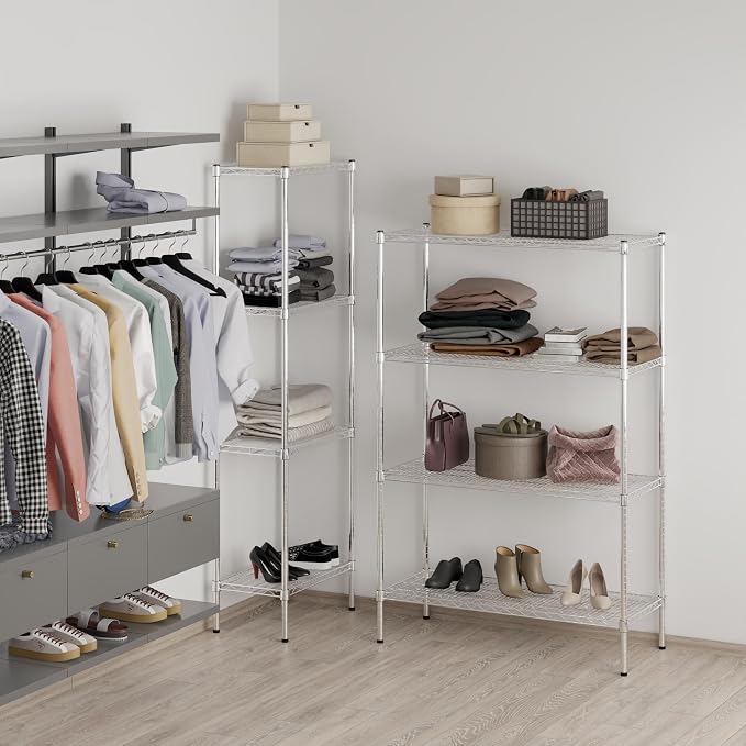 21" Deep x 42" Wide x 64" Height Wire Shelving Kit | 4-Tier | NSF Commercial - Image 7