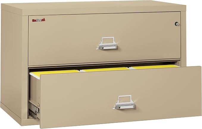 FireKing Fireproof Lateral File Cabinet, 27.75" H x 44.5" W x 22.13" D - Image 5