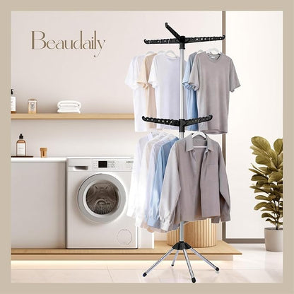 Beaudaily Clothes Drying Rack, Foldable 74.8-Inch Laundry Drying Rack, Indoor 2 - Image 2
