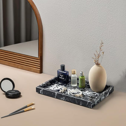 Real Natural Marble Tray for Bathroom, Kitchen and Desktop, Rectangle Genuine - Image 5