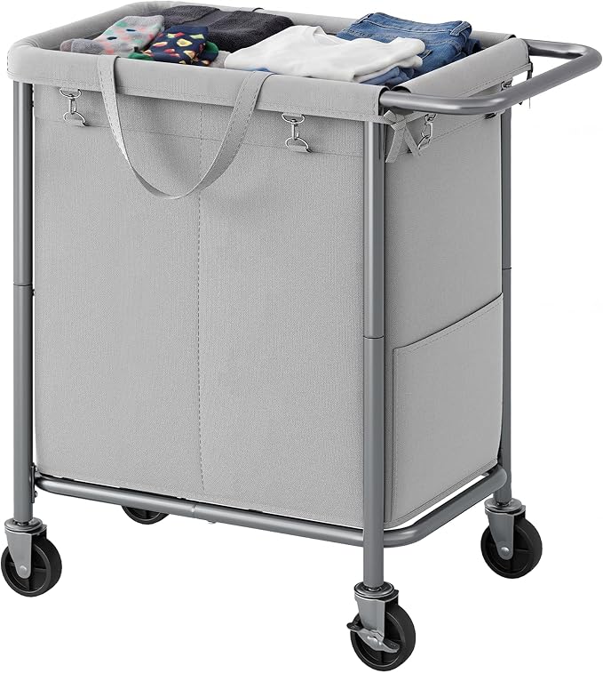 SONGMICS HOME Rolling Laundry Basket by SONGMICSHOME