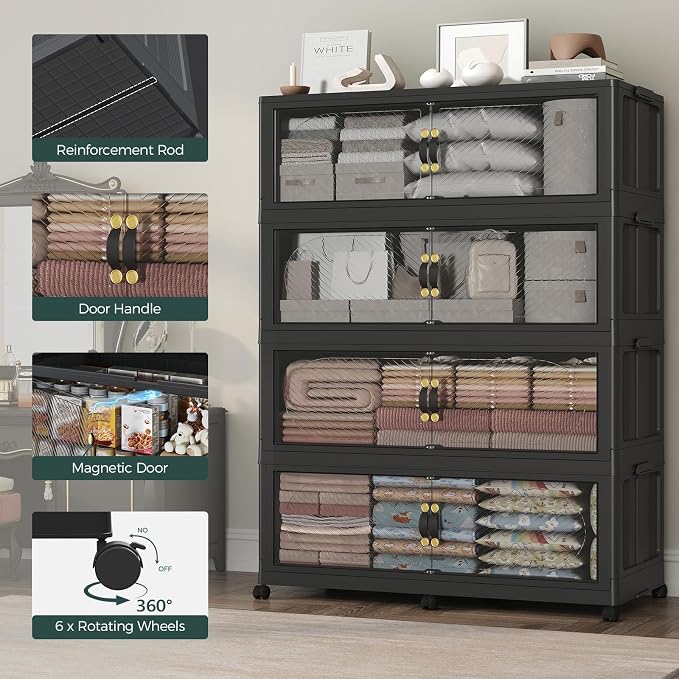 960QT Extra Large Stackable Storage Bins - Image 6