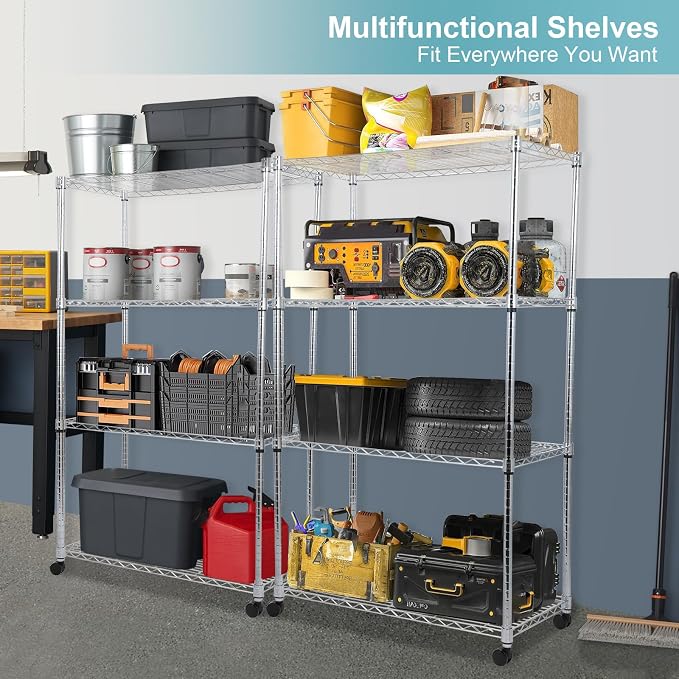 Whitmor 4 Tier Storage Shelves, Heavy Duty - Image 5