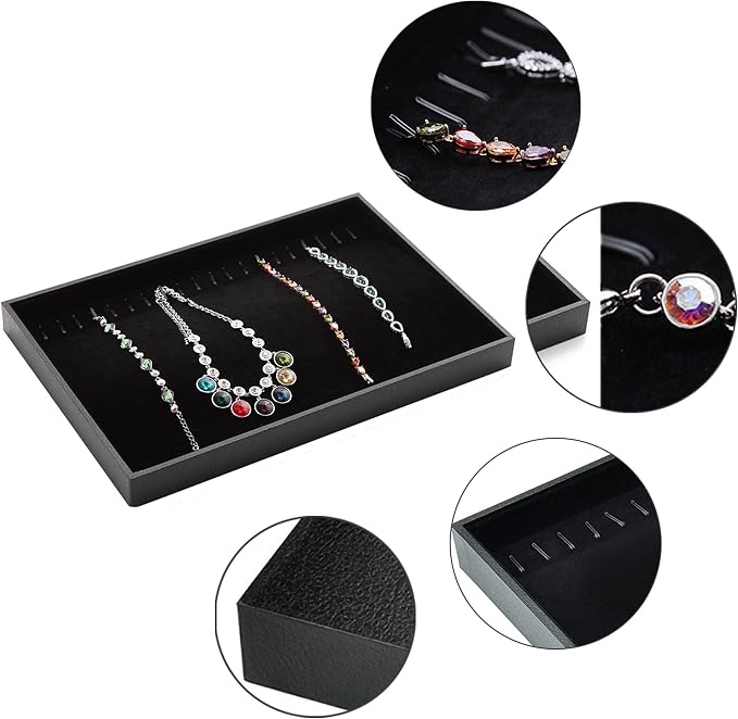 Stratalife 20 Hooks Necklace Organizer Tray, Stackable Jewelry Organizer - Image 2