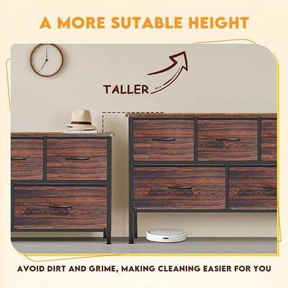 Curved Profile Dresser for Bedroom, Chest of Drawers, 5 Storage Drawers - Image 5