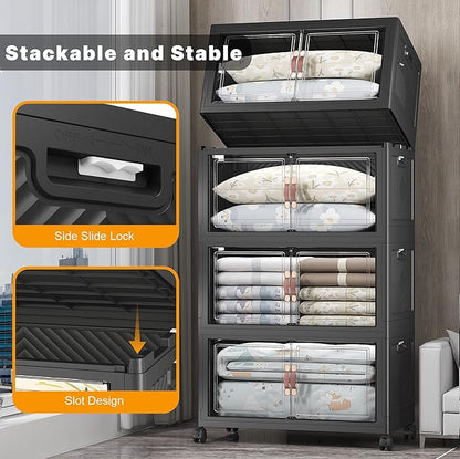 UAMFURI Stackable Storage Bins, 1440QT Collapsible Drawers - Image 3