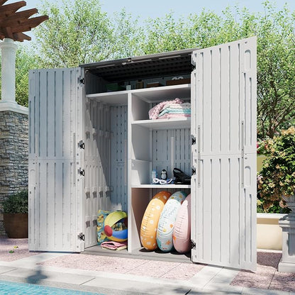Aoxun 64 Cu.Ft Outdoor Storage Shed - Image 3